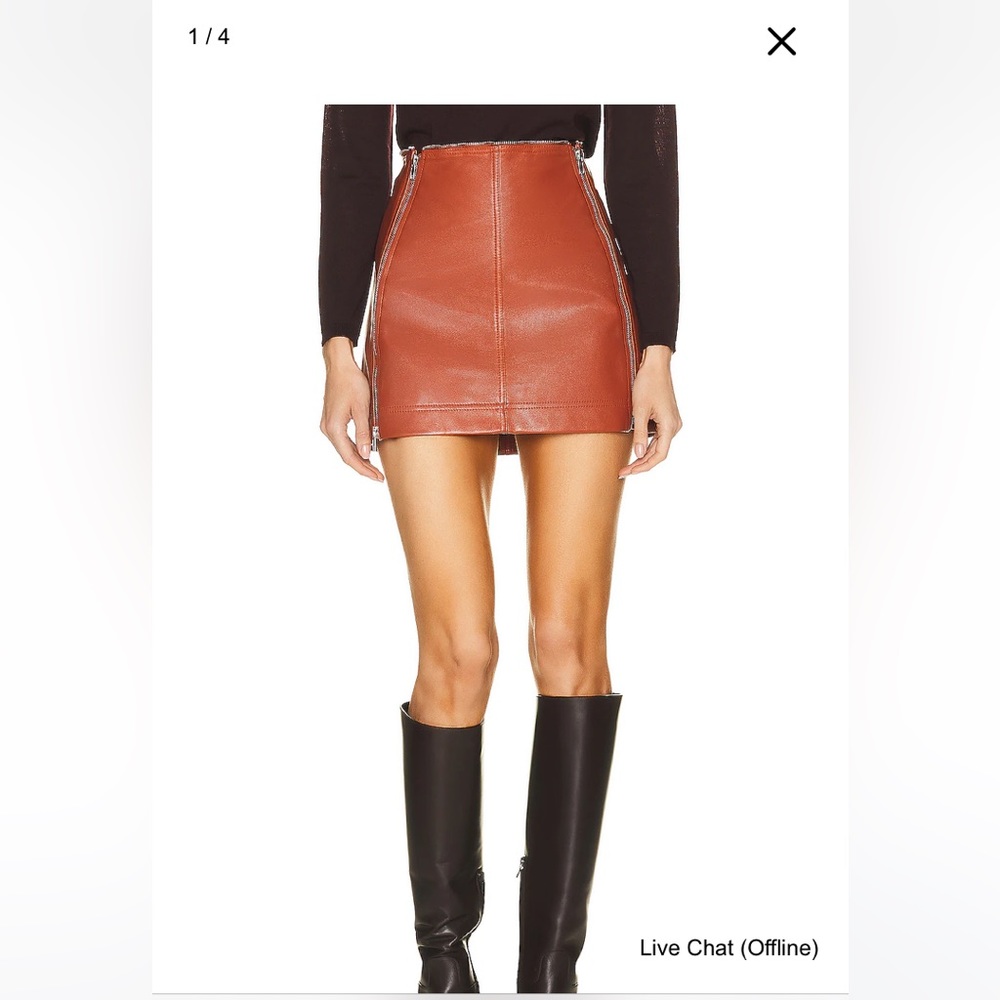 HELMUT LANG Zip Micro Skirt NWT Sz 12